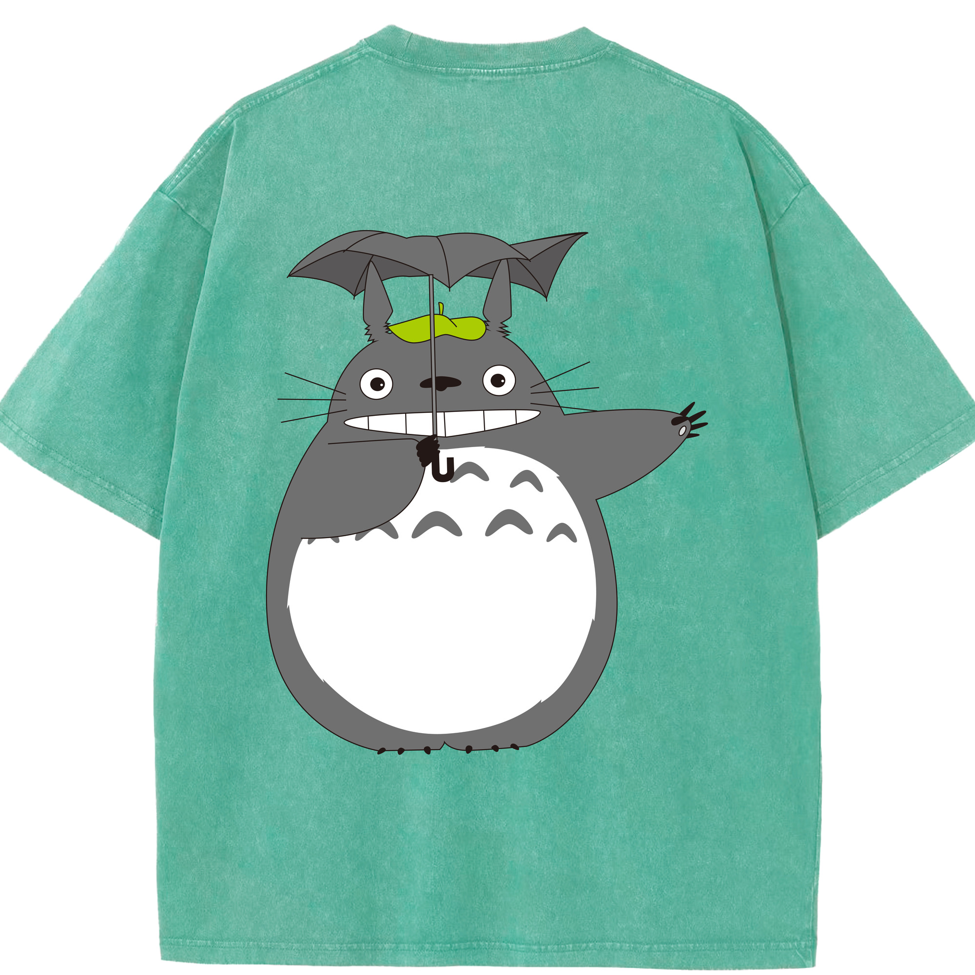 （画像用） となりのトトロ 草壁メイ 草壁サツキ My Neighbor Totoro Satsuki Kusakabe Mei Kusakabe 綿100% ヴィンテージ風 半袖Tシャツ（背面プリント）